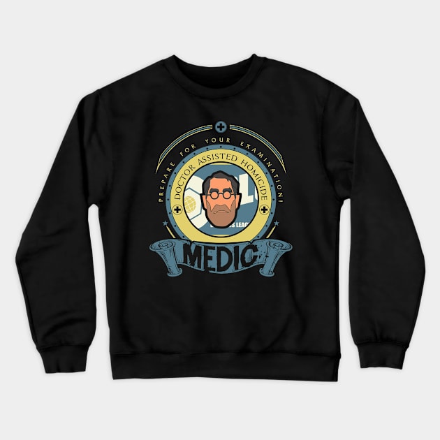 Medic - Blue Team Crewneck Sweatshirt by FlashRepublic